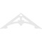 Ekena Millwork Pitch Sellek Architectural Grade PVC Gable Pediment, 72"W x 27"H x 1"P (9/12) GPP072X027X100SLK - alternate 4